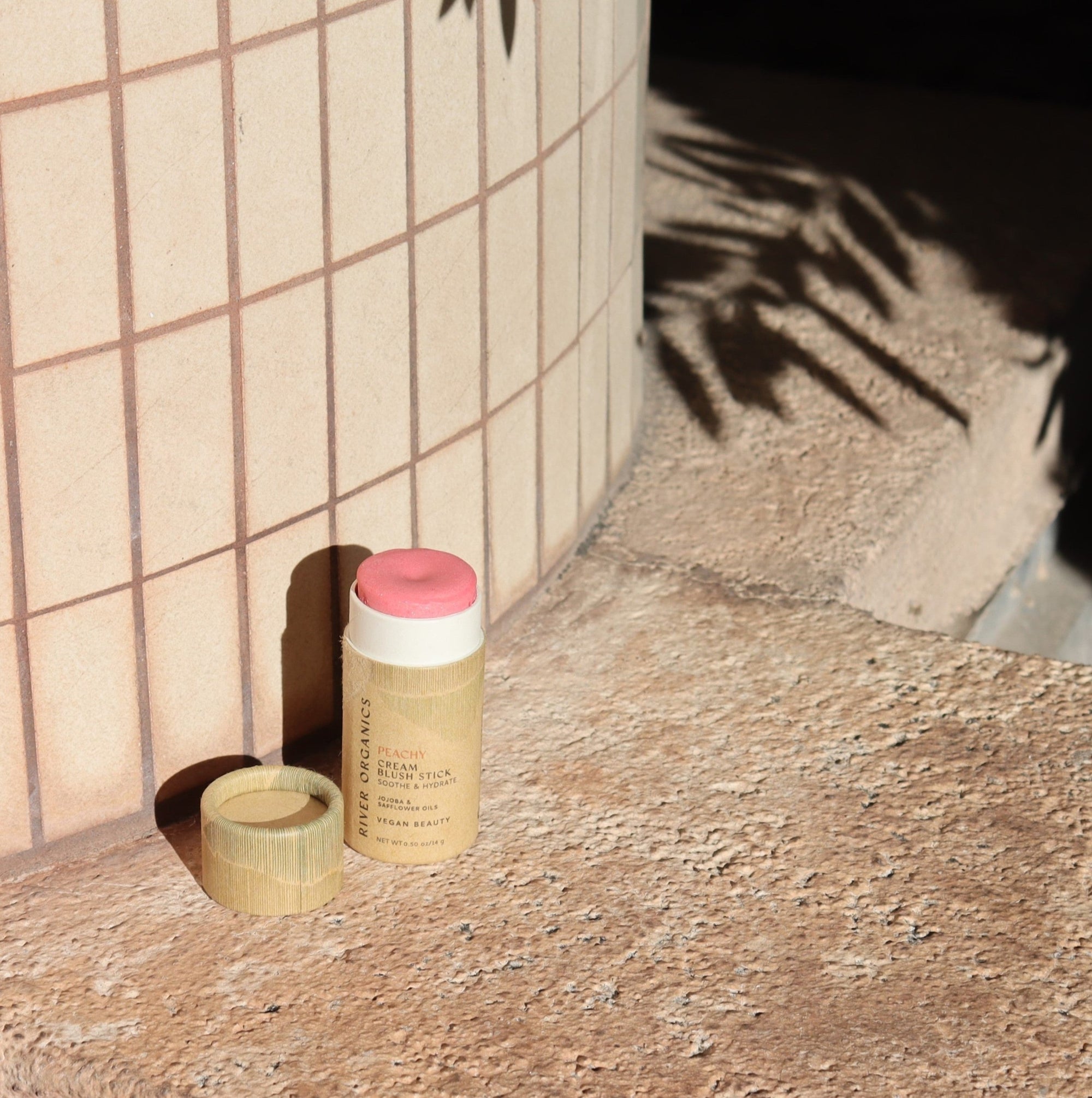 Creamy Vegan Blush Stick in Peachy