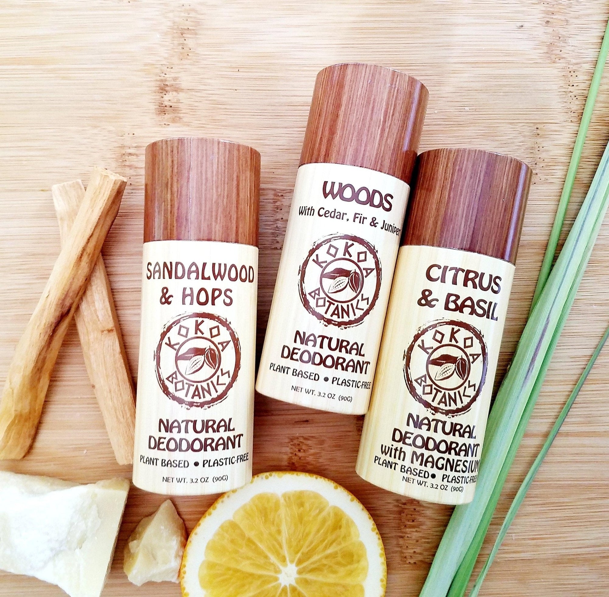 Natural Deodorant 3 Pack - Gift Set for Men - Vegan